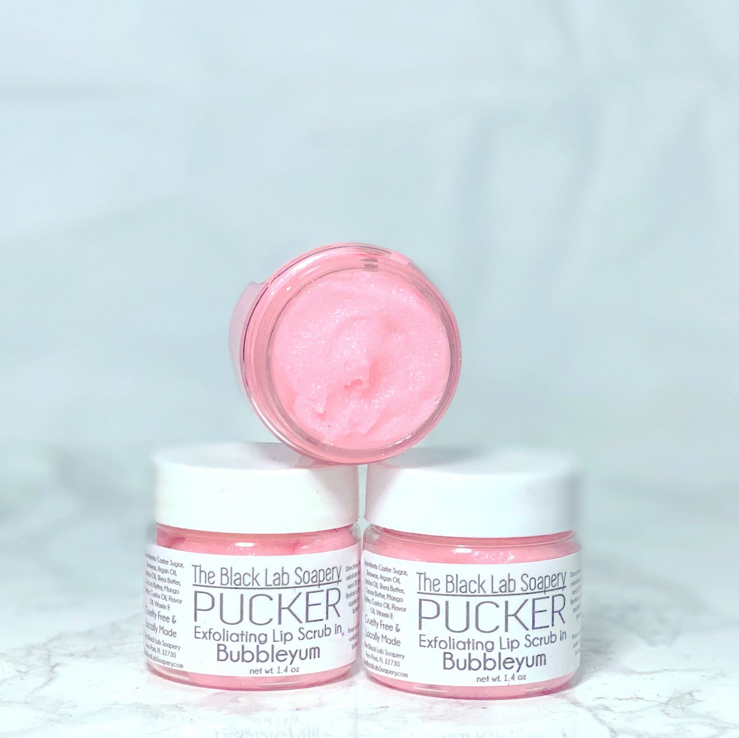 PUCKER - Lip Scrub - Bubbleyum - The Black Lab Soapery