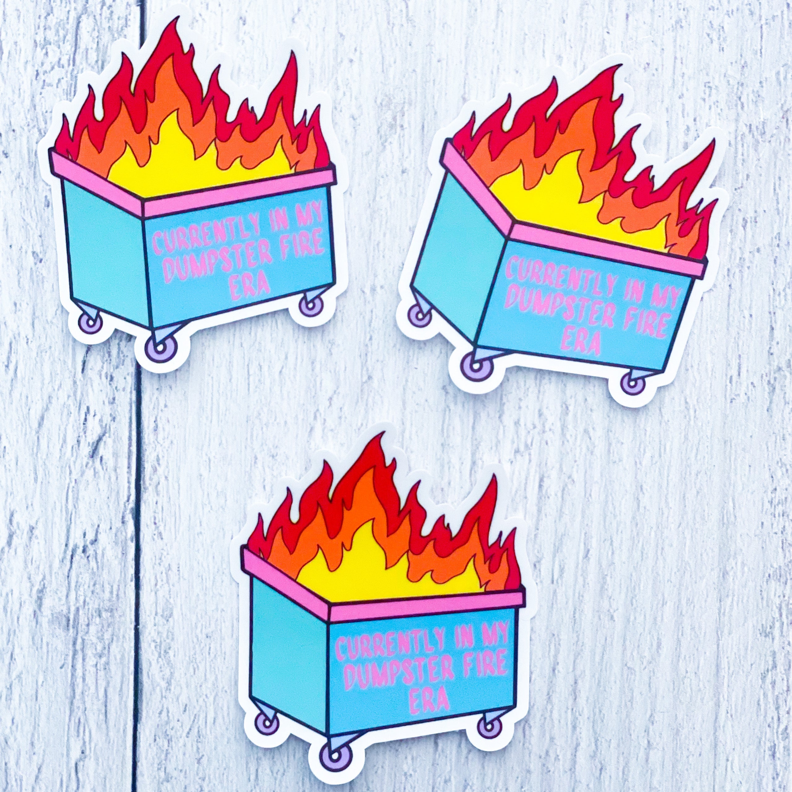 100 Pcs Dumpster Fire Acrylic Keychains – Funny Support Gifts For Coworkers, Teachers, Employees (Green)