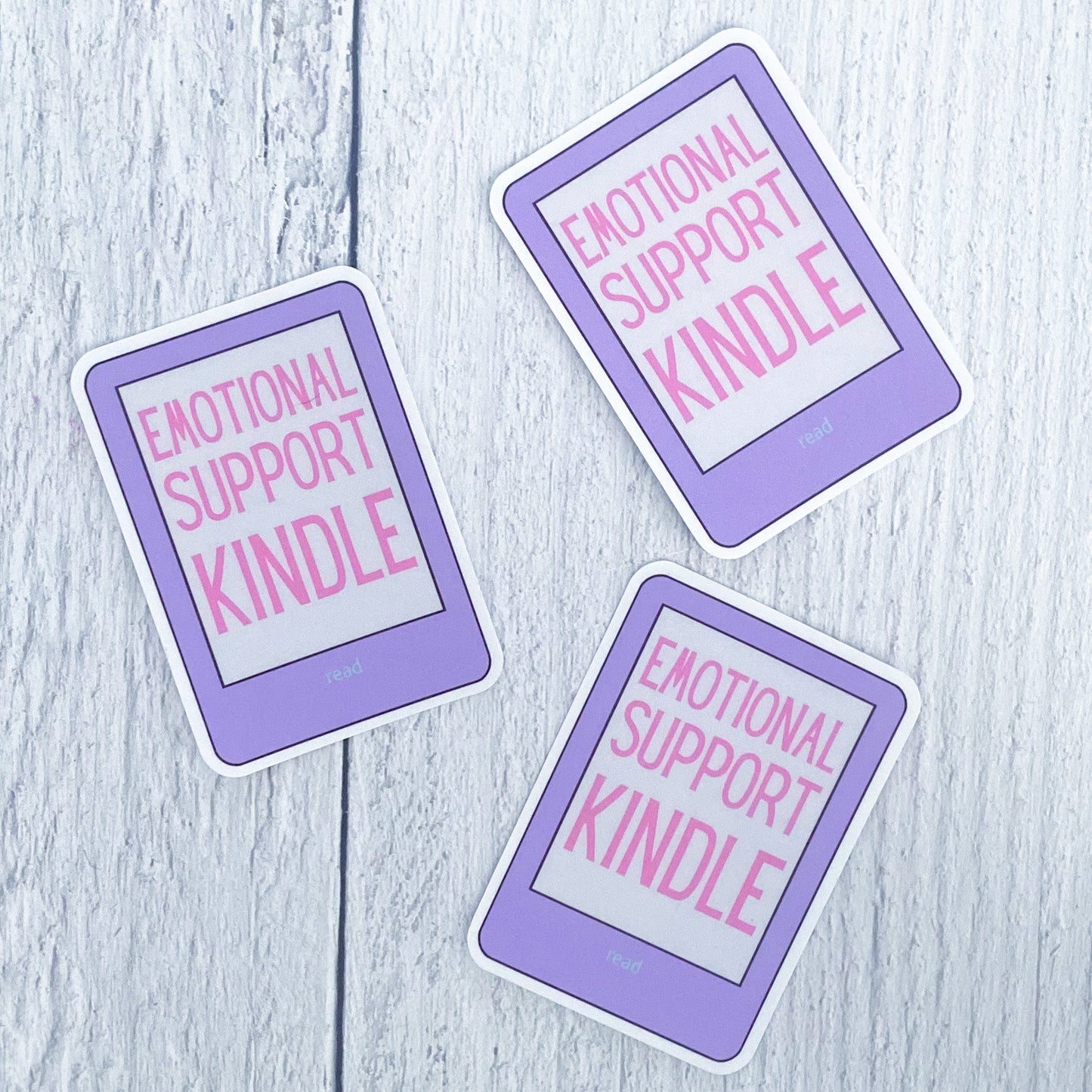 Emotional Support Kindle Sticker