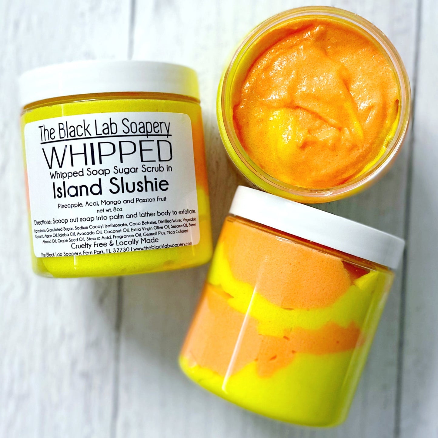 WHIPPED - Sugar Scrub Soap - Island Slushie - The Black Lab Soapery