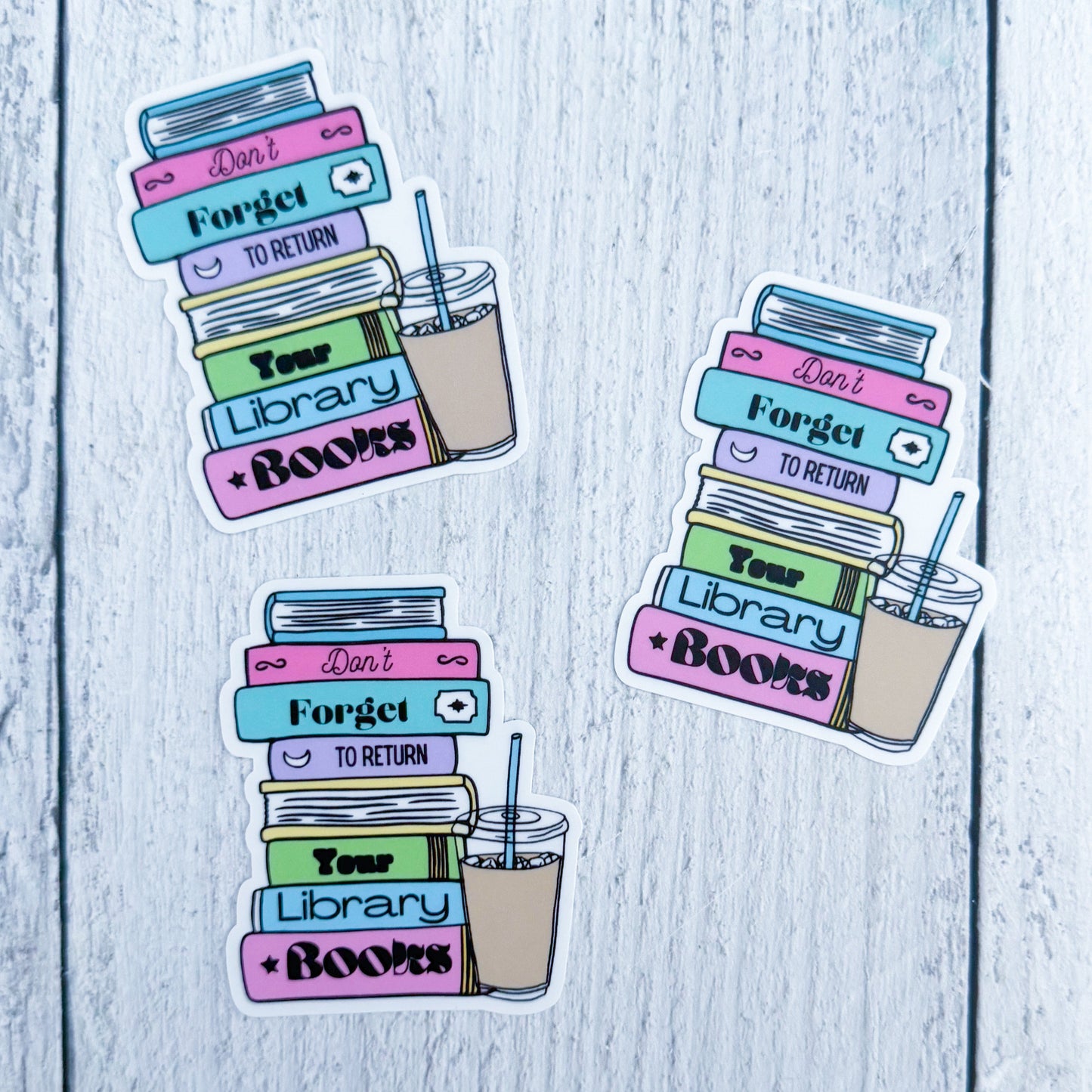 Library Books Sticker