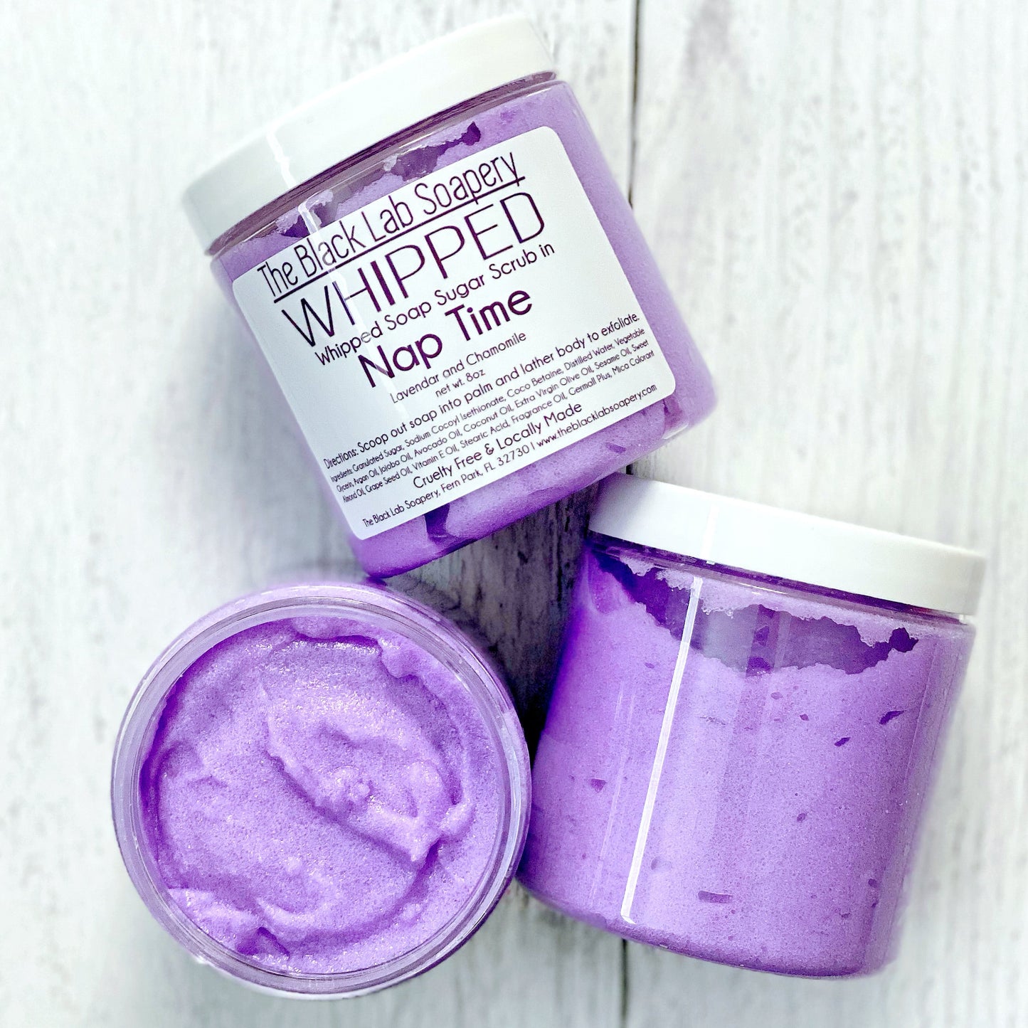 WHIPPED - Sugar Scrub Soap - Nap Time - The Black Lab Soapery