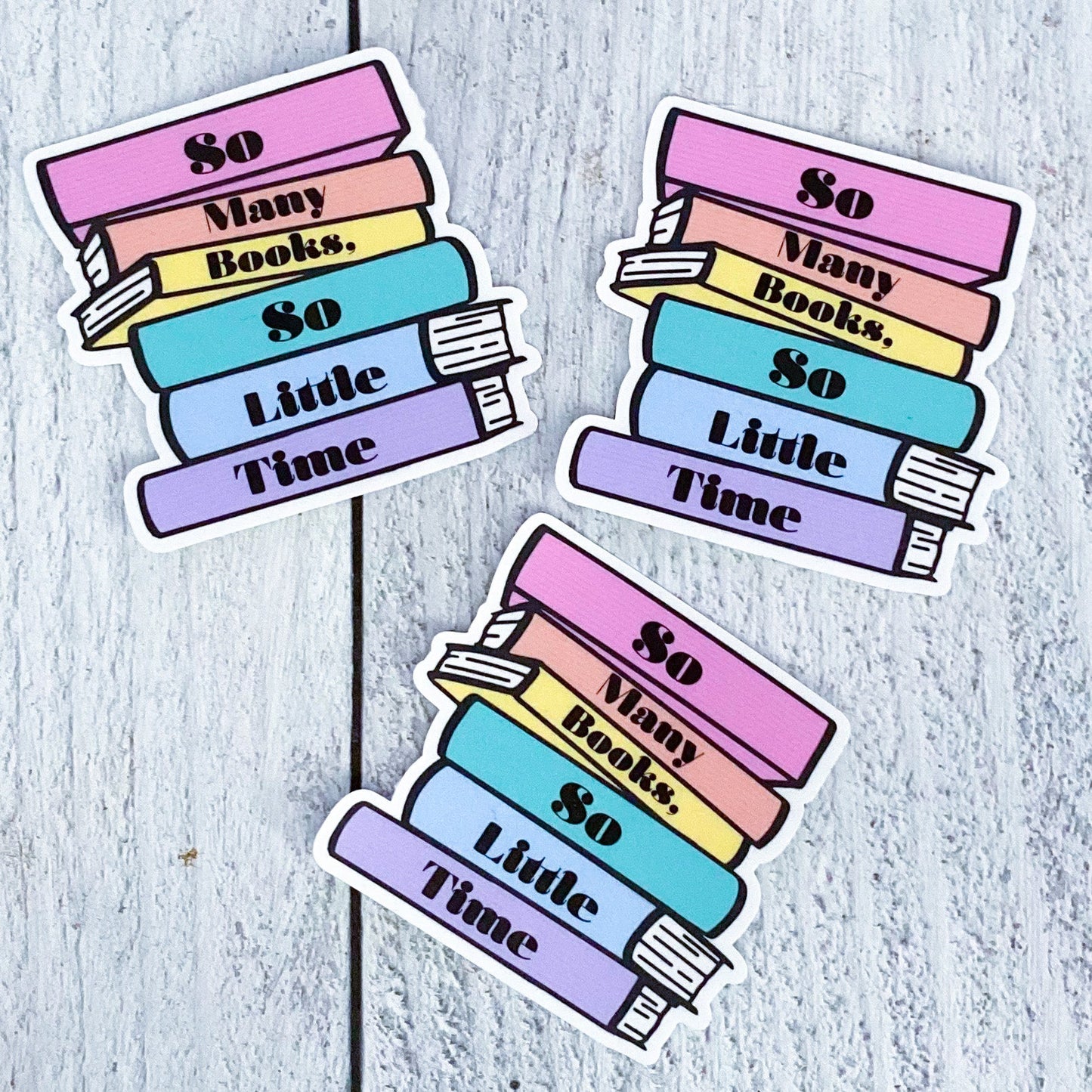 So Many Books Sticker