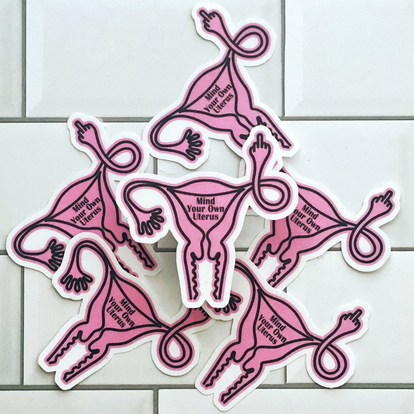 STICKER - Uterus - The Black Lab Soapery