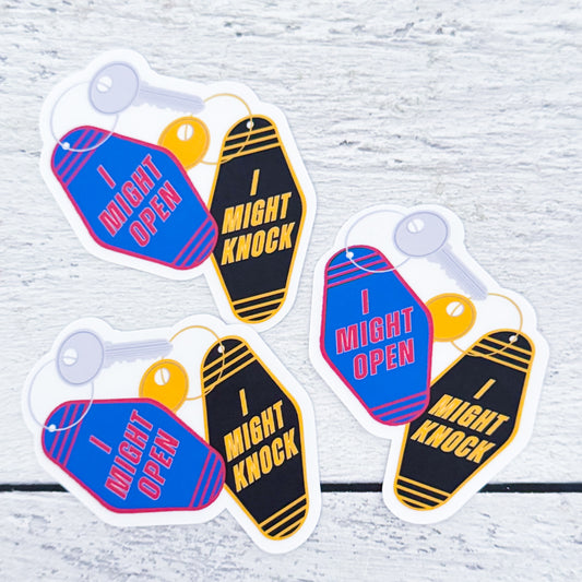 I Might Open Sticker