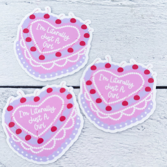 Just A Girl Sticker