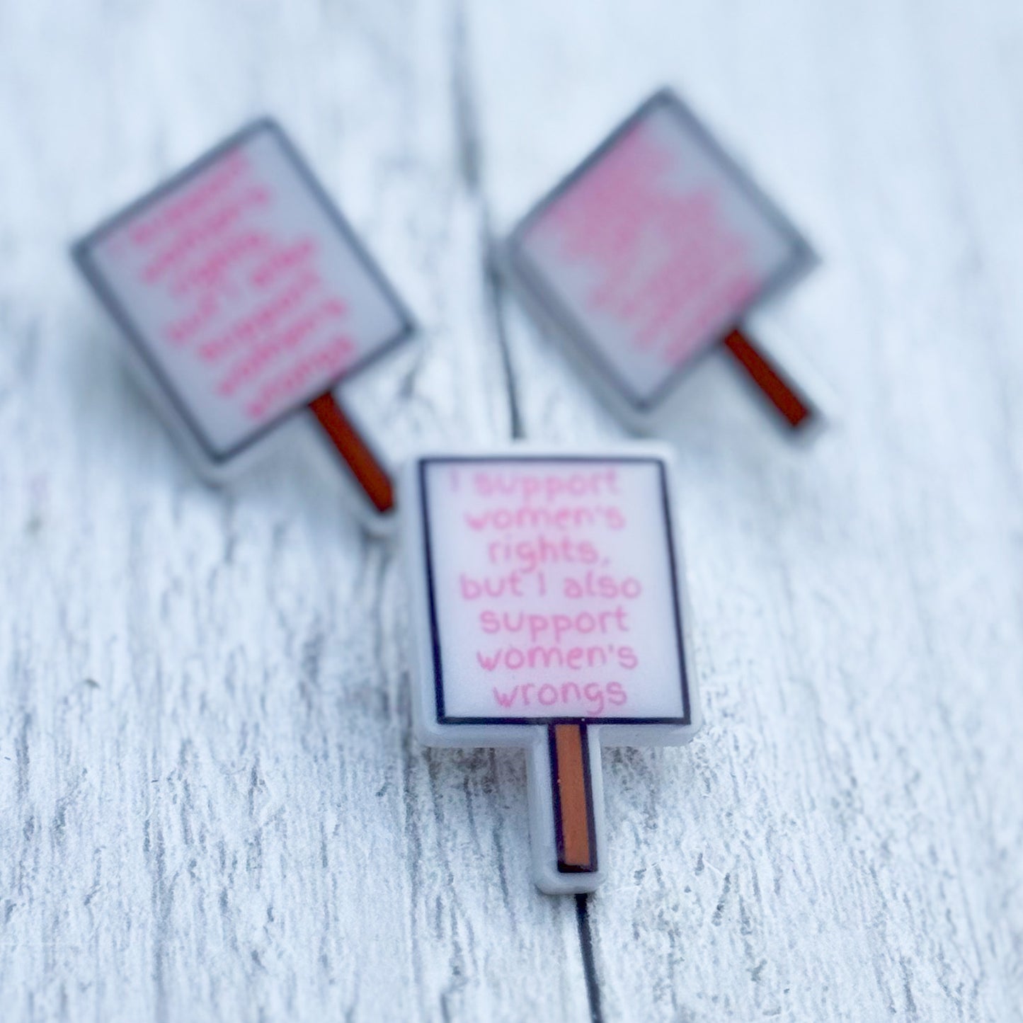 Women’s Wrongs Acrylic Pin