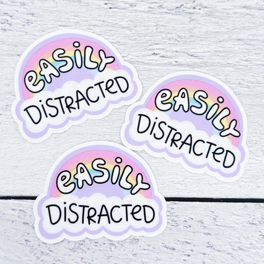 Easily Distracted Sticker