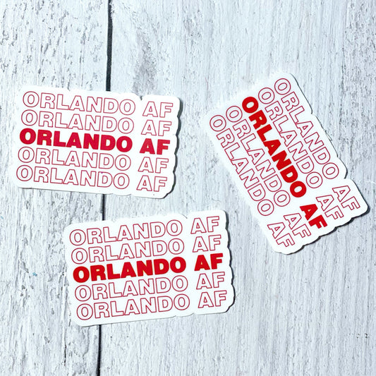 STICKER - Orlando AF - The Black Lab Soapery