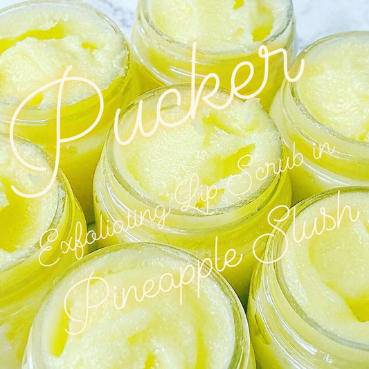 PUCKER - Lip Scrub - Pineapple Slush - The Black Lab Soapery