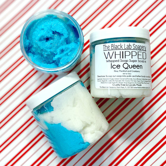 WHIPPED - Sugar Scrub Soap - Ice Queen - The Black Lab Soapery