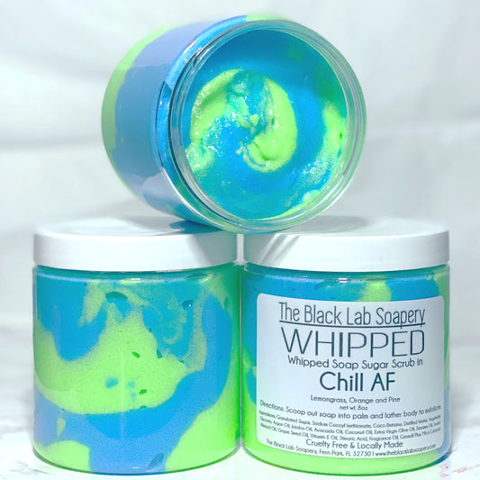 WHIPPED - Sugar Scrub Soap - Chill AF - The Black Lab Soapery